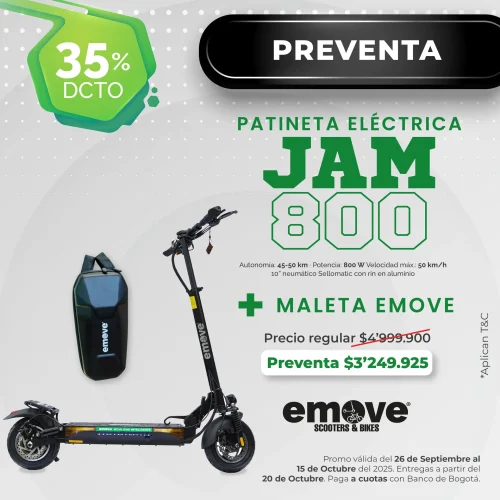 Scooter Eléctrica Emove E-Scooter Jam 800