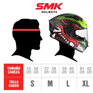 Casco Moto SMK STREEM Komplex Rojo Brillo Talla M Emove Patinetas Electricas