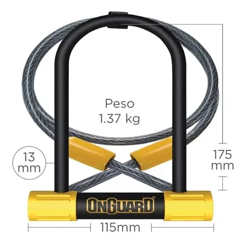 Candado Onguard Bulldog Medium DT 8015M