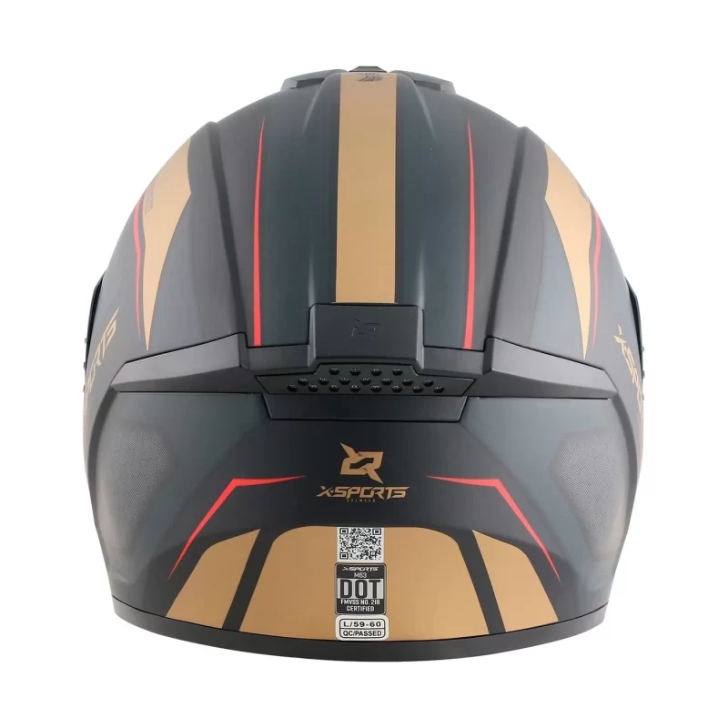 CASCO XSPORT M63 BROKER COLOR NG/OR TALLA (L) - Imagen 3
