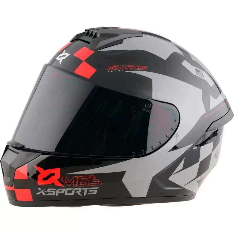CASCO XSPORT M63 GEMINIS COLOR NG/RJ TALLA (M) - Imagen 3