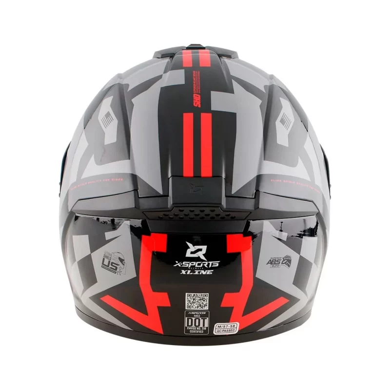 CASCO XSPORT M63 GEMINIS COLOR NG/RJ TALLA (M) - Imagen 4