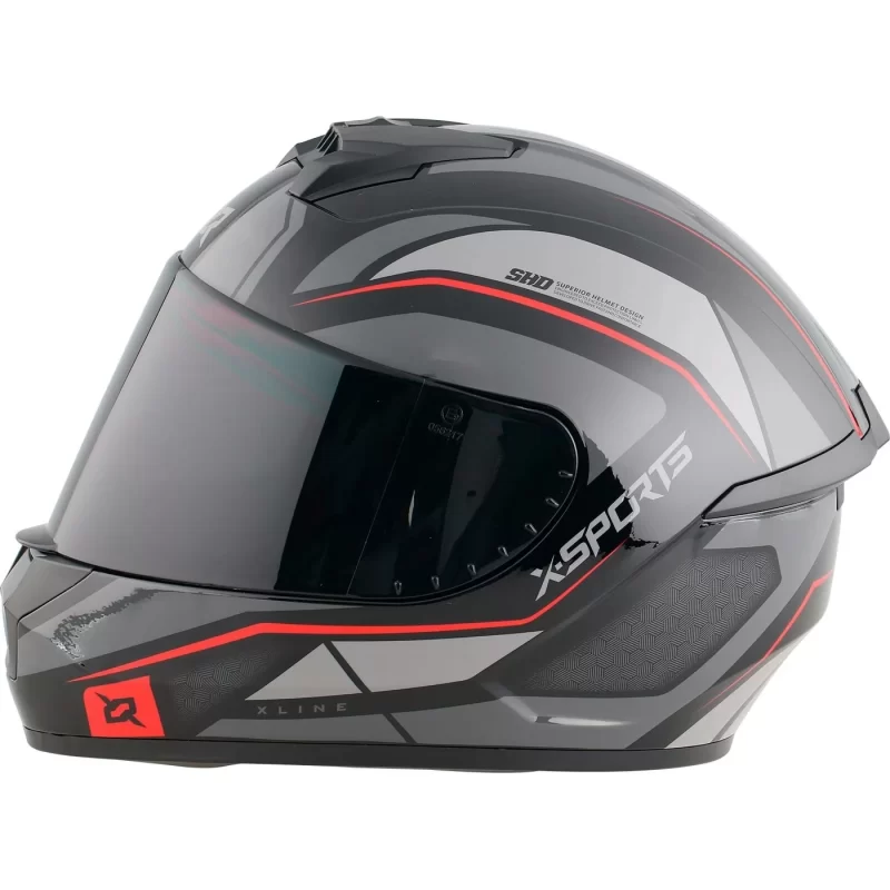 CASCO XSPORT M63 GEMINIS COLOR NG/RJ TALLA (L) - Imagen 3