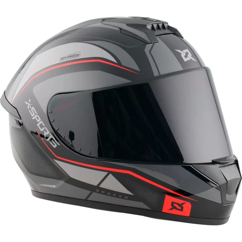 CASCO XSPORT M63 GEMINIS COLOR NG/RJ TALLA (L) - Imagen 4