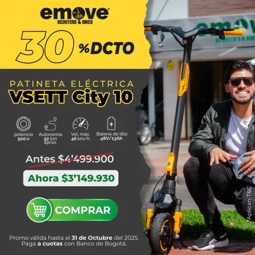 Patineta Eléctrica VSETT City 10