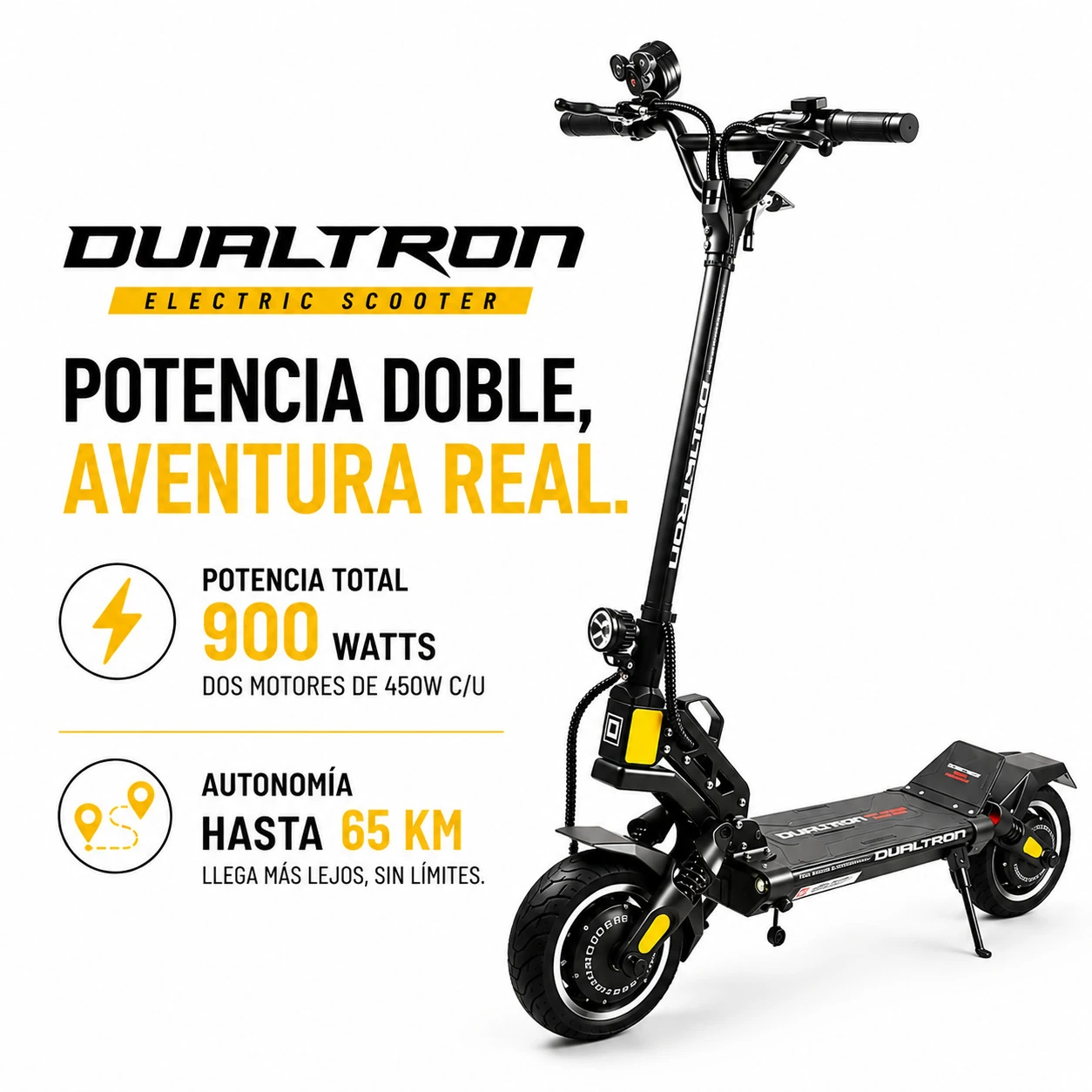 Patineta Eléctrica LONG BODY Dual motor 900W Max 68 km/h - Imagen 2
