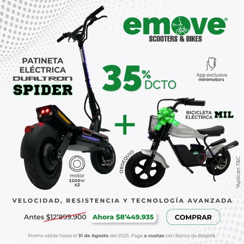 Patineta eléctrica Dualtron Spider