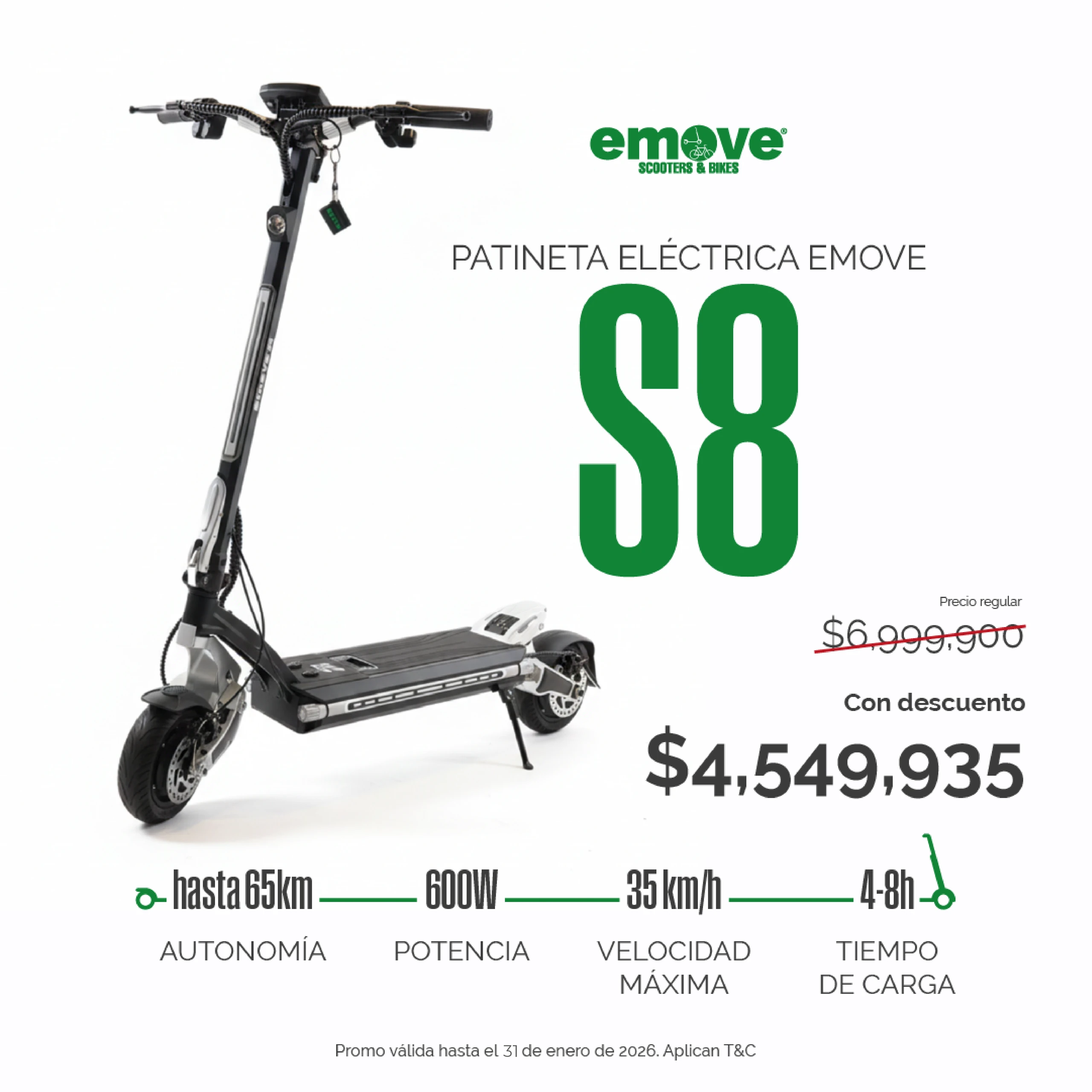 Scooter Eléctrica Emove S8