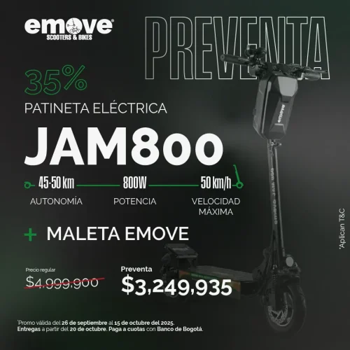 Scooter Eléctrica Emove E-Scooter Jam 800