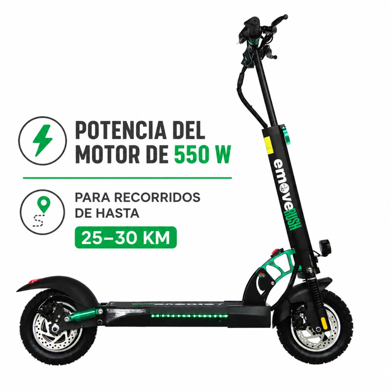 Patineta Eléctrica EMOVE Rush 550W Max 35 km/h - Imagen 3